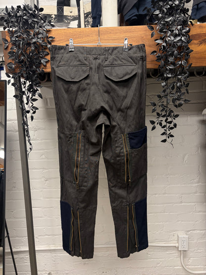 2012 Alexander McQueen Patchwork Panelled Cargo Pants