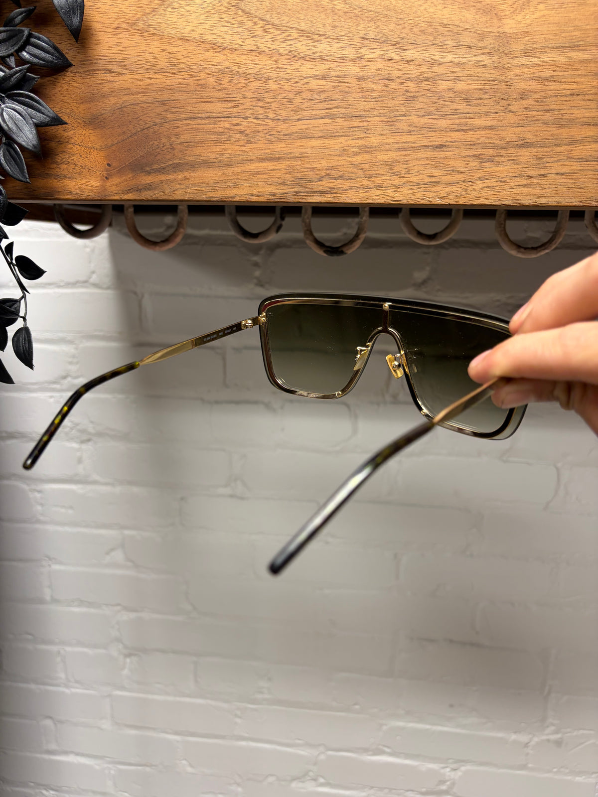Saint Laurent ‘SL 364 Mask’ Aviator Sunglasses