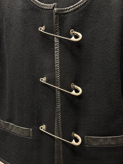AW1985 Jean Paul Gaultier Enlarged ‘Safety Pin Closure’ Cropped Coat