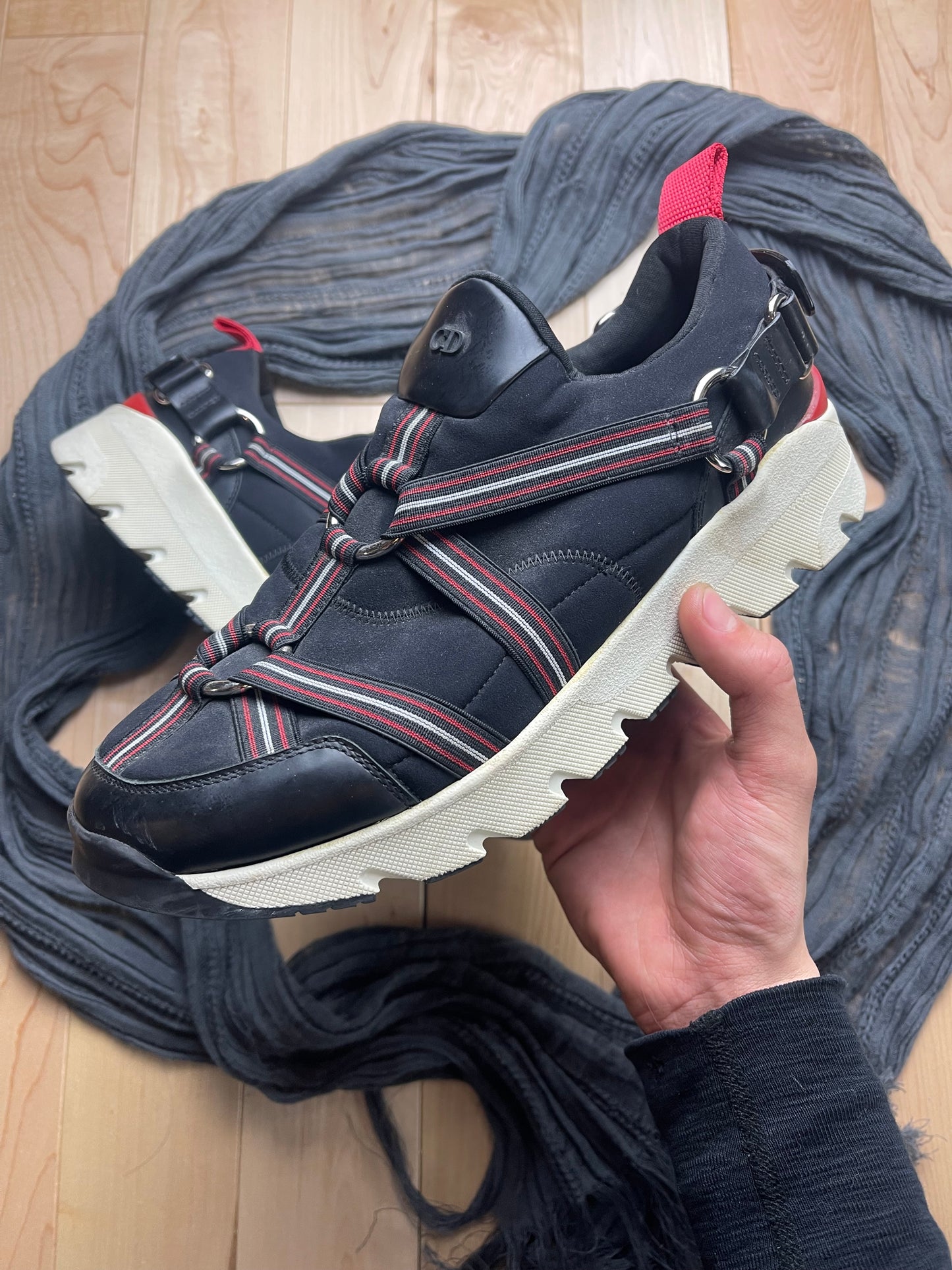 Dior Homme Black/Red Low Top Runners