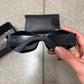Bottega Veneta ‘Cyclone’ Black Oval Shape Sunglasses