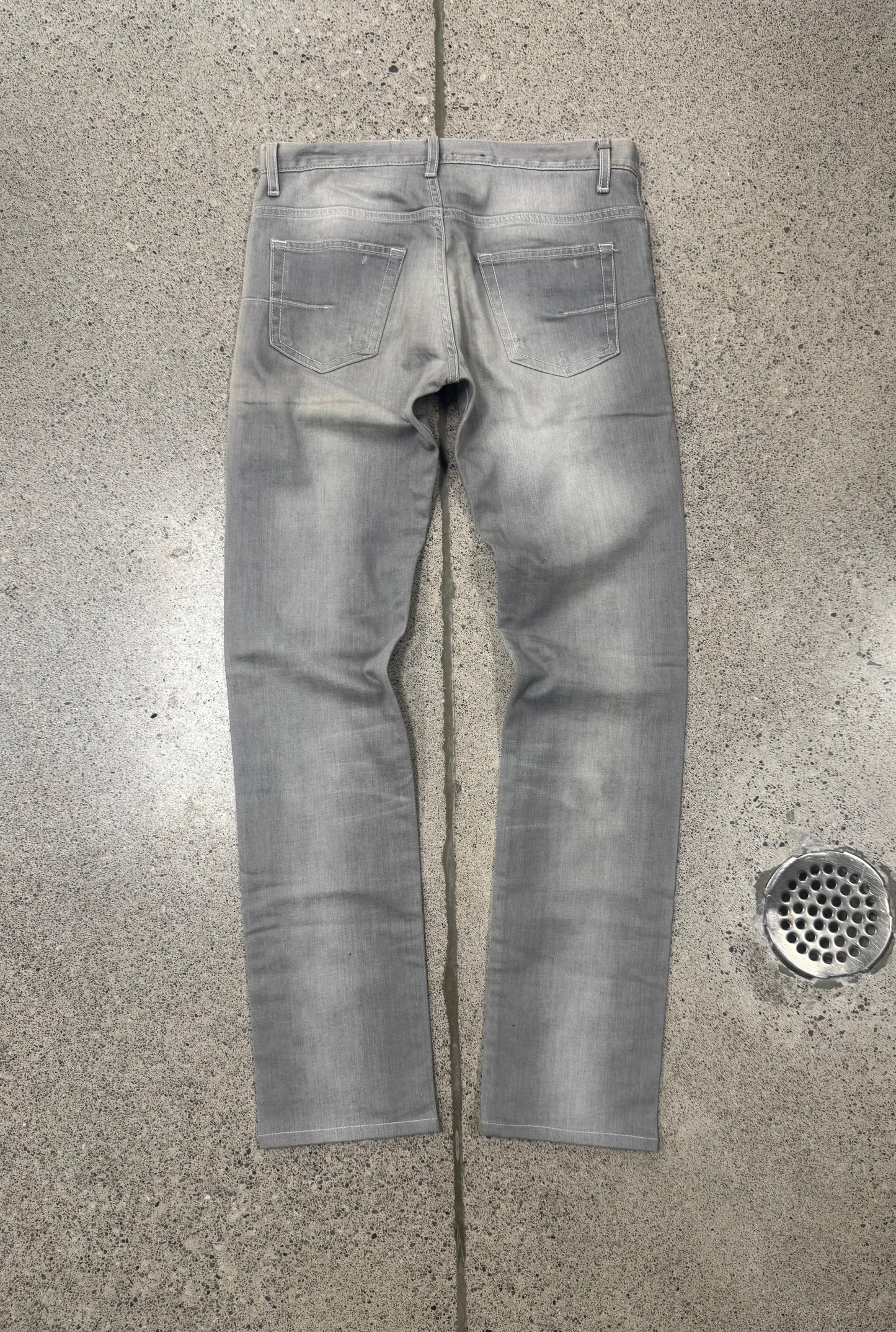 Dior Homme Washed Grey Skinny Jeans