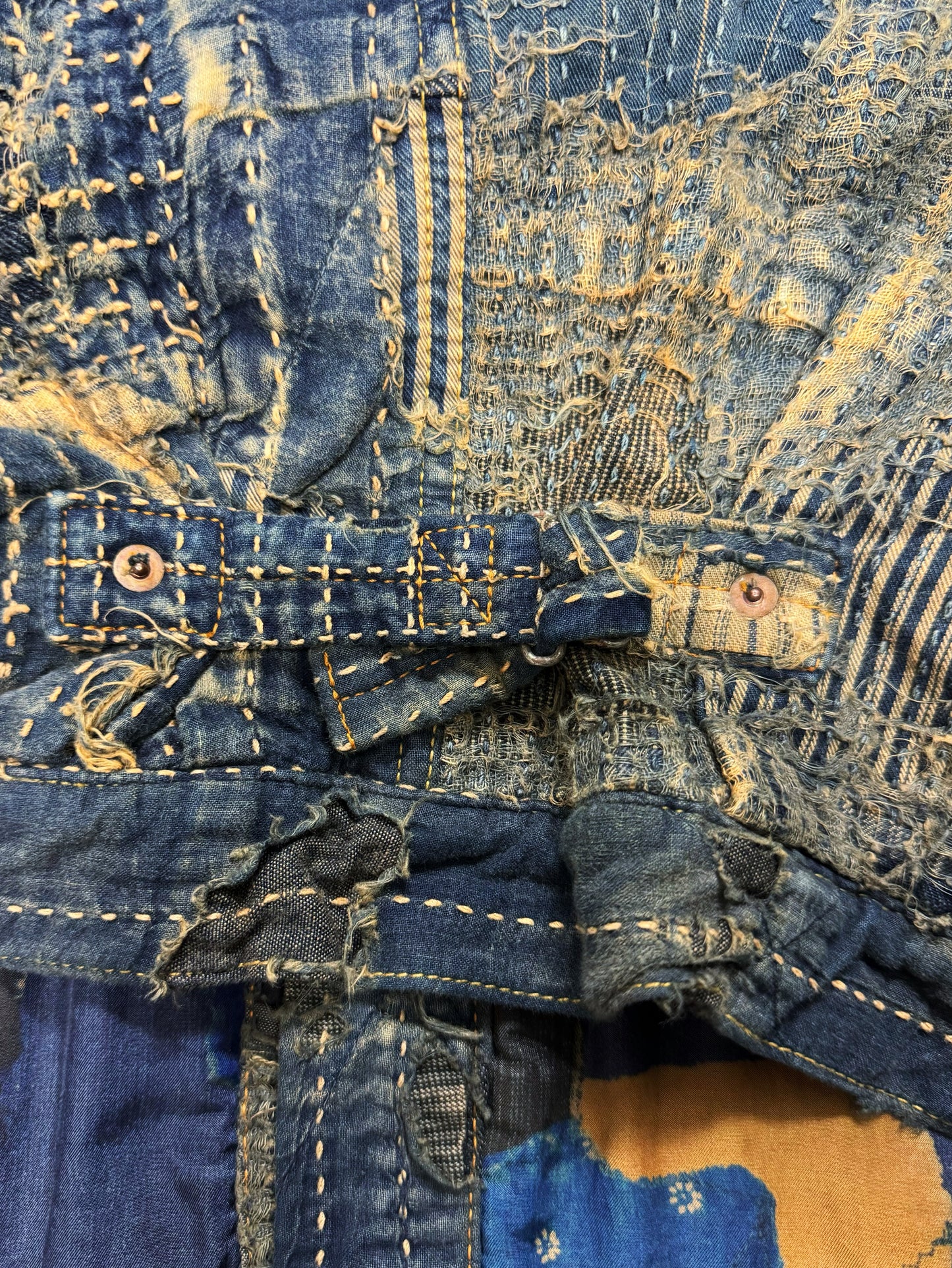 SS2024 Kapital ‘Boro’ Patchwork Repaired Denim Jacket