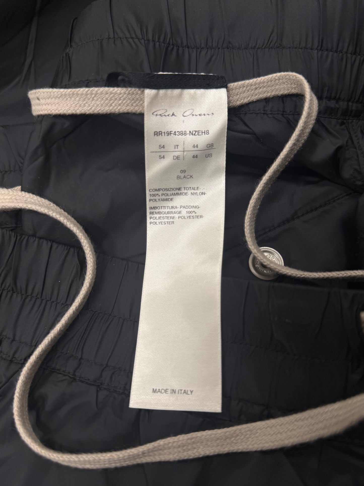 AW2019 Rick Owens ‘Larry LeGaspi’ Patch Track Pants