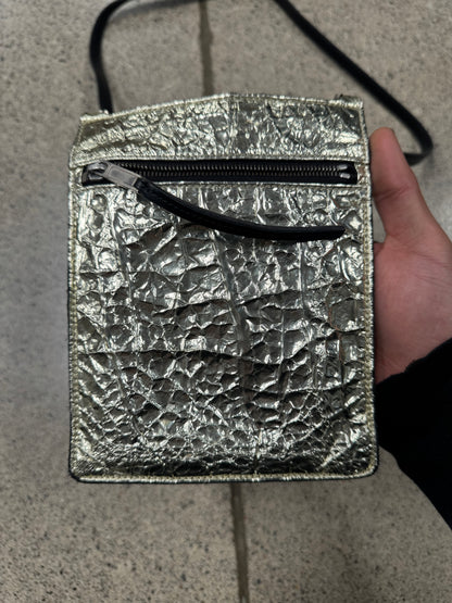 SS2019 Rick Owens ‘Babel’ Gold Foil Security Pocket Bag