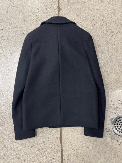AW2008 Dior Homme by Hedi Slimane Cropped Wool Peacoat