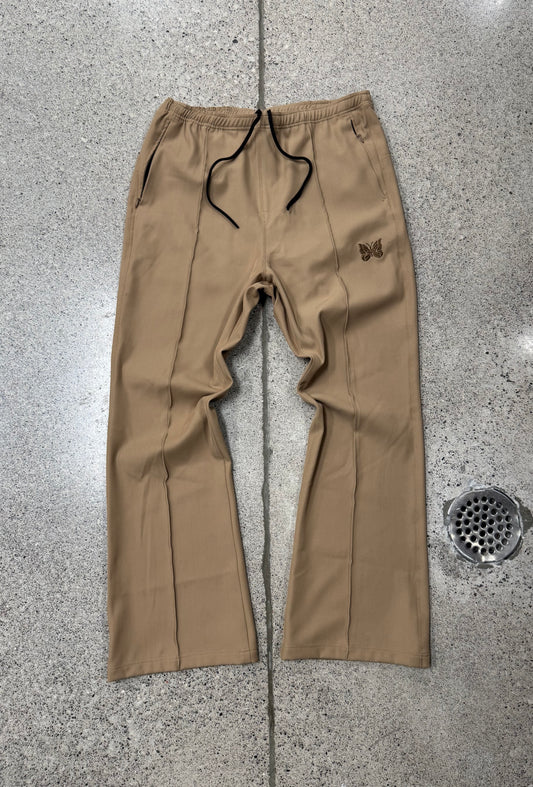 Needles Brown Pleated Flared Trousers