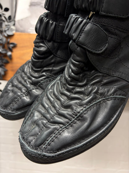 SS2008 Maison Martin Margiela ‘Puckered Leather’ Double Strap Sneakers with Vibram Sole