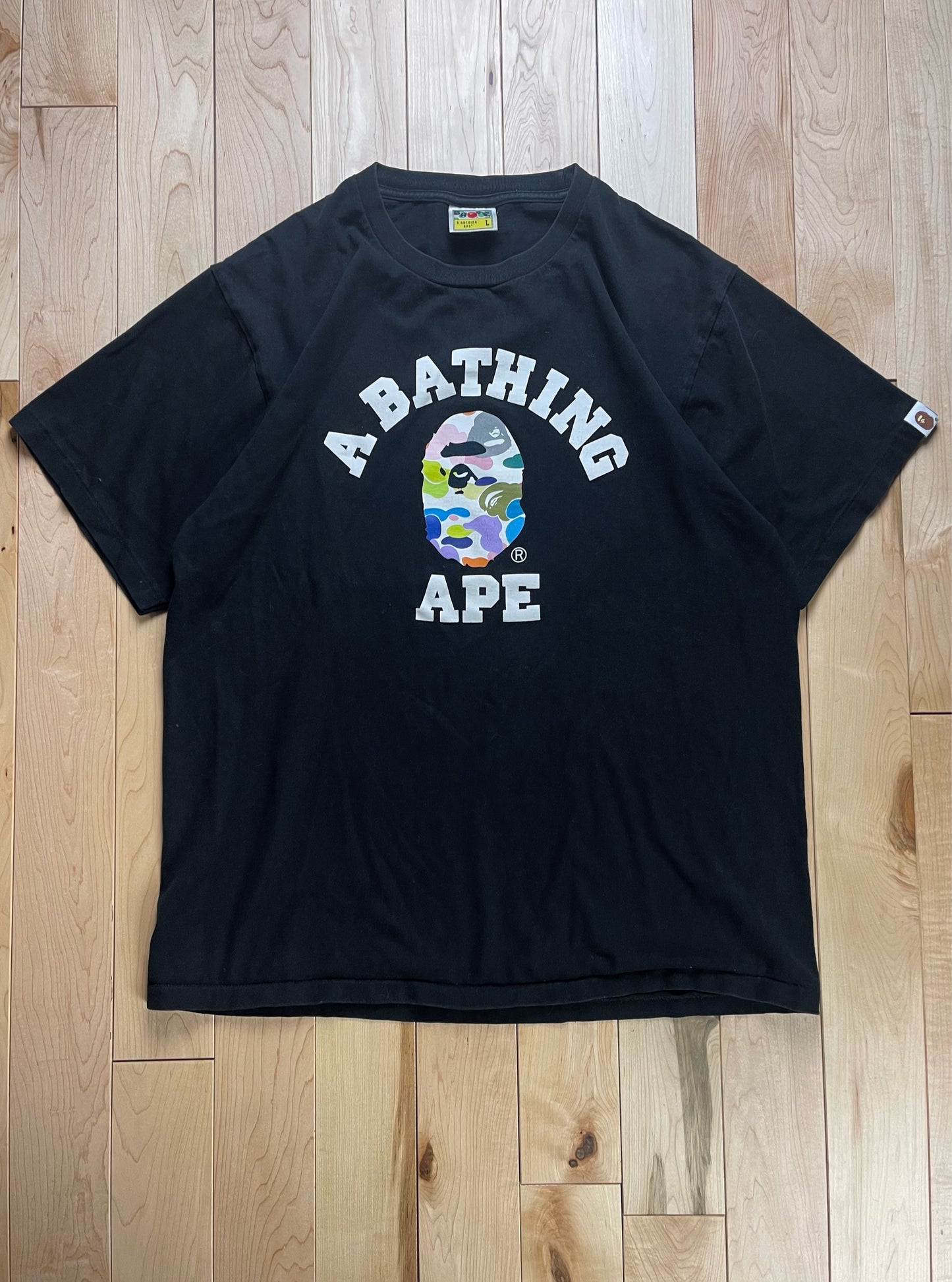 Bape College Logo Single Stitch Tee