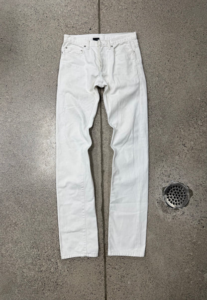 Dior Homme by Hedi Slimane Unaltered White Denim