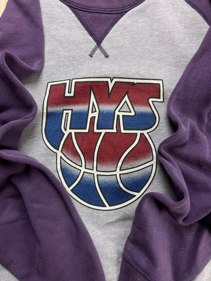 2000s Hysteric Glamour Basketball Logo Two Tone Sweatshirt