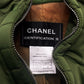 Autumn Winter 2000 Chanel Quilted Green Four Pocket Work Jacket