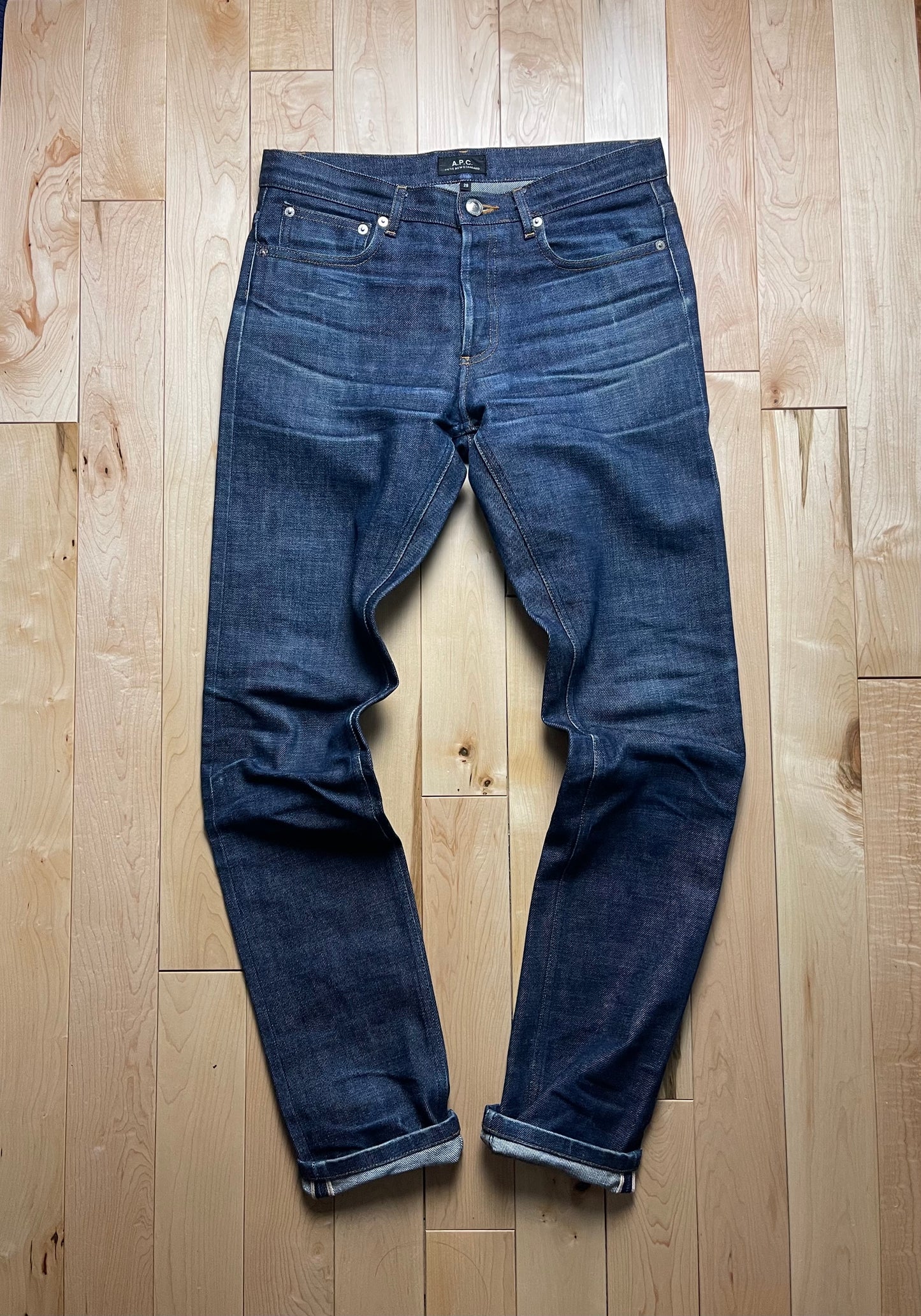 A.P.C. Slim Straight Cut Raw Selvedge Denim