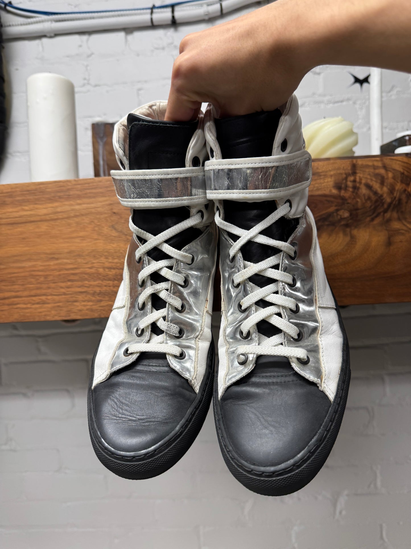 SS2007 Raf Simons ‘Astronaut’ White/Silver Cargo Sneakers