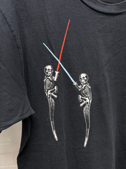 Chrome Hearts ‘Jarvis Skull’ Light Sabres Black Graphic T-Shirt