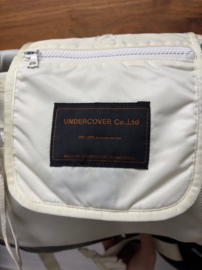 AW2007 Undercover x Visvim ‘E-Cat 23L’ Ballistic Black Deerskin Leather Jumbo Messenger Bag