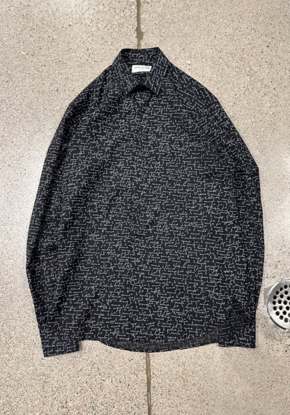 SS2017 Saint Laurent ‘Je T’aime’ Silk Button Down Shirt