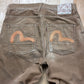 Evisu Corduroy Gull Logo Flared Pants