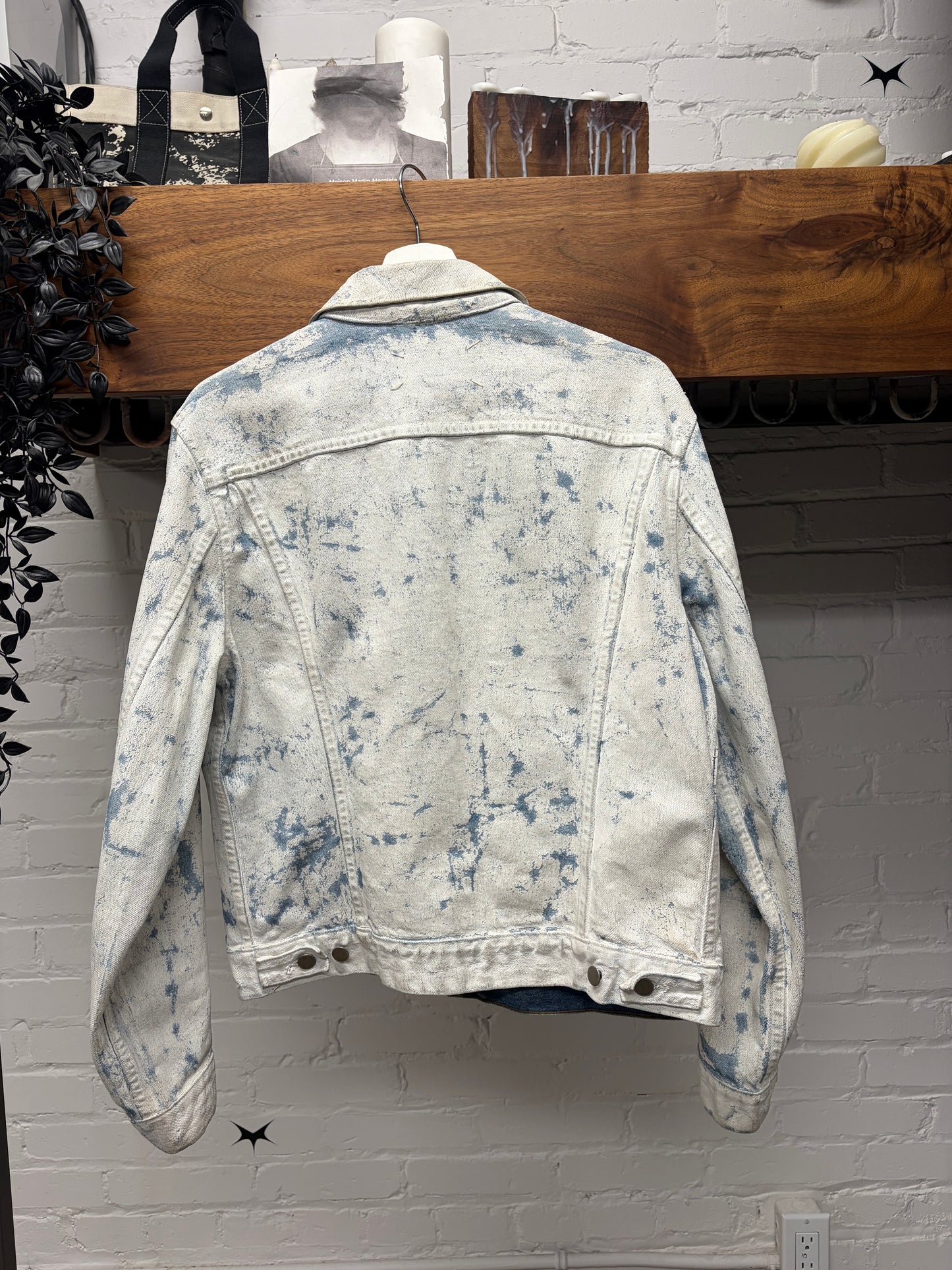 AW1999 Maison Martin Margiela Line (0) Artisinal ‘Paint Crack’ Denim Jacket