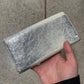 Balenciaga Silver Long Leather Wallet