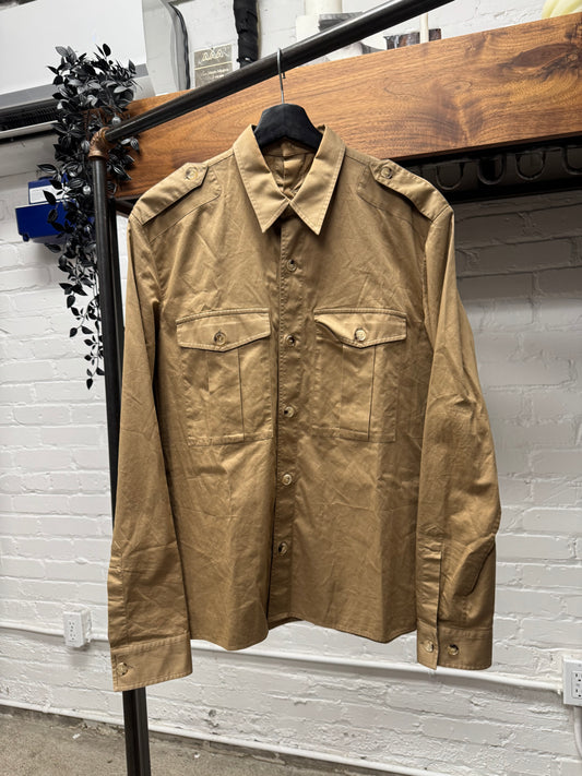 SS2017 Maison Margiela ‘Split Back’ Epaulette Collared Button Up Shirt