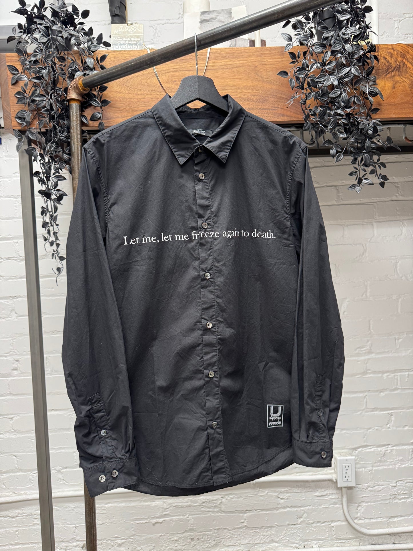 SS2017 Undercover ‘Cold Song’ Black Button Up Shirt