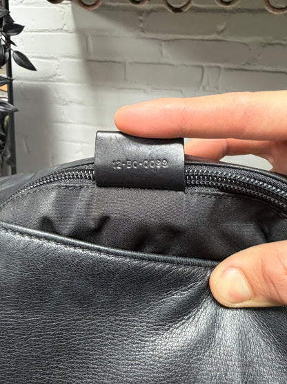 AW2005 Dior Homme by Hedi Slimane Black Lambskin Leather ‘Deville’ Side Bag