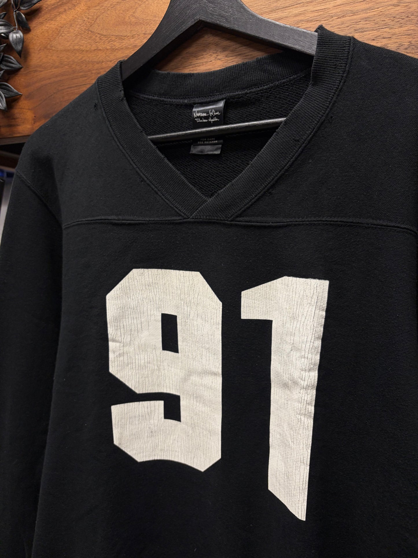 SS2006 Number (N)ine Welcome To the Shadows’ Black ‘Axl Rose’ Jersey Sweatshirt