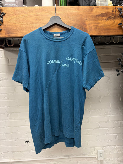 SS1998 First Edition Comme Des Garçons Homme ‘Split Logo’ Reconstructed T-Shirt