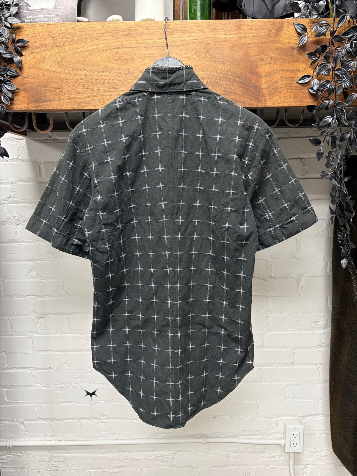 SS2005 Carol Christian Poell ‘Plus Stitch’ Short Sleeve Button Up Shirt