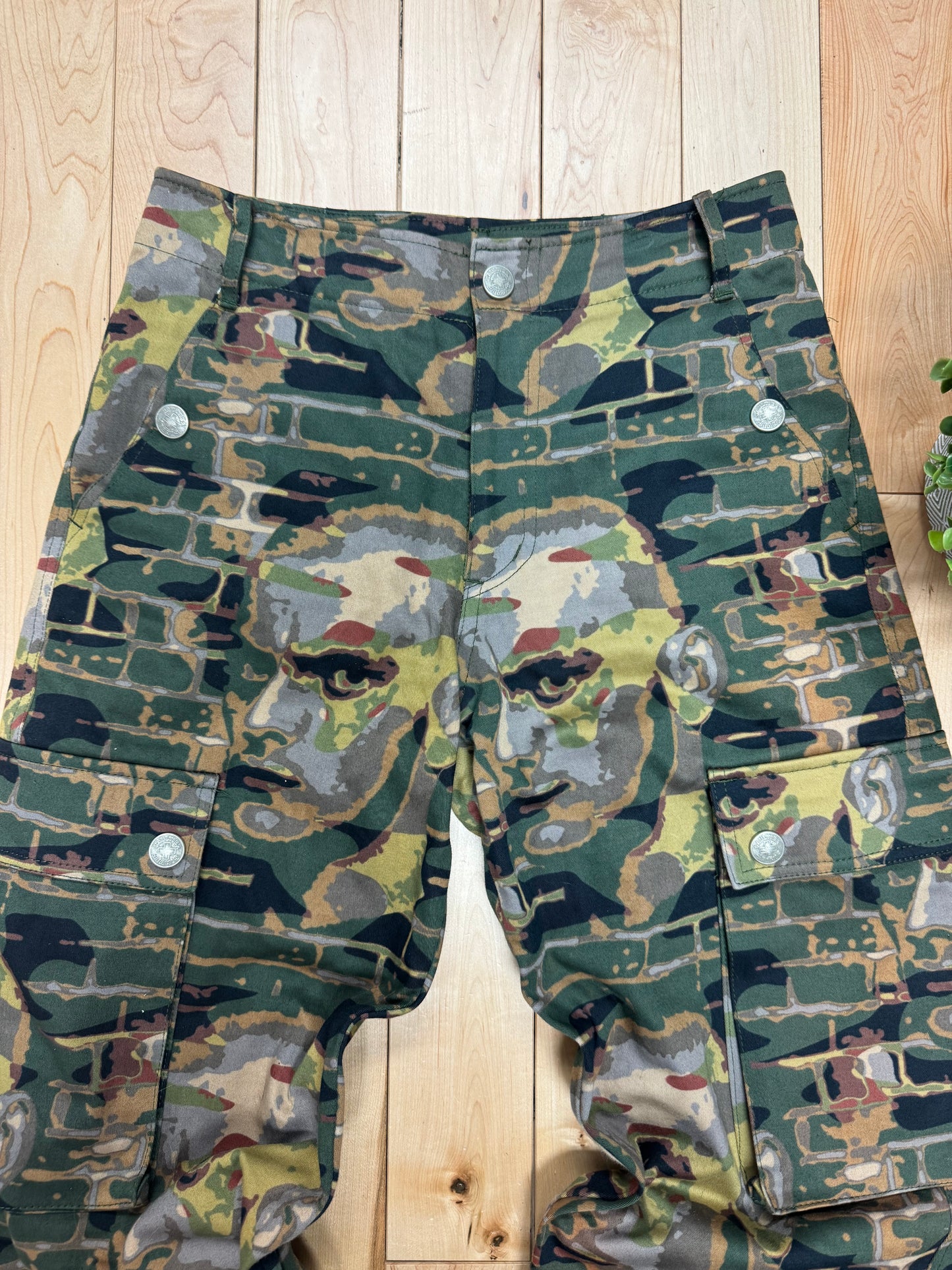 AW1997 Jean Paul Gaultier ‘Faces’ Camo Cargo Pants