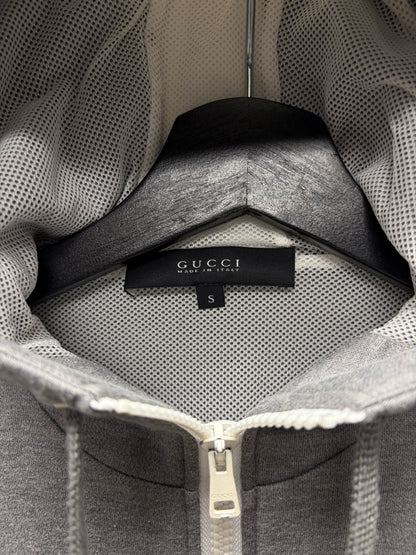 Gucci ‘Tracksuit’ Grey/White Panelled Athletic Zip-Up Hoodie