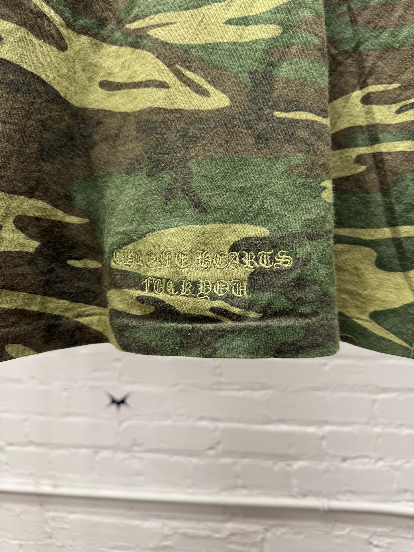 Vintage 90s Chrome Hearts Camo ‘Pocket Logo’ Cross