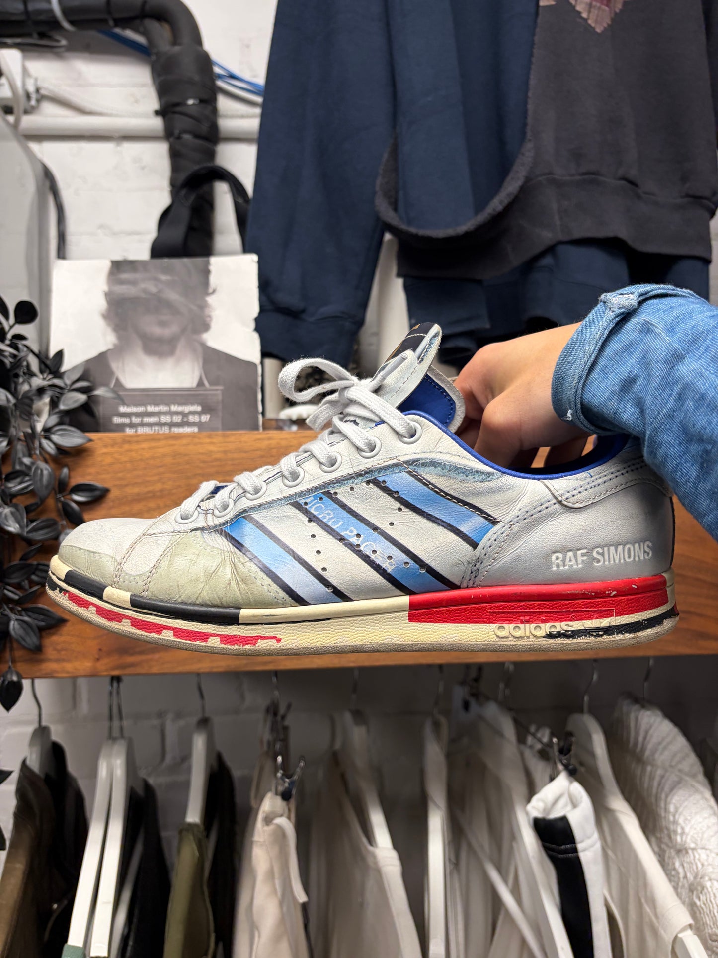 Raf Simons x Adidas ‘Micropacer’ Stan Smith Leather Low Top Sneakers