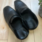 Balenciaga ‘City’ Sabot Black Leather Foldable Loafers