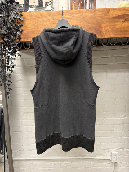 SS2003 Undercover ‘Scab’ Ribbed Cotton ‘Patti Smith’ Bolt Zip-Up Hoodie