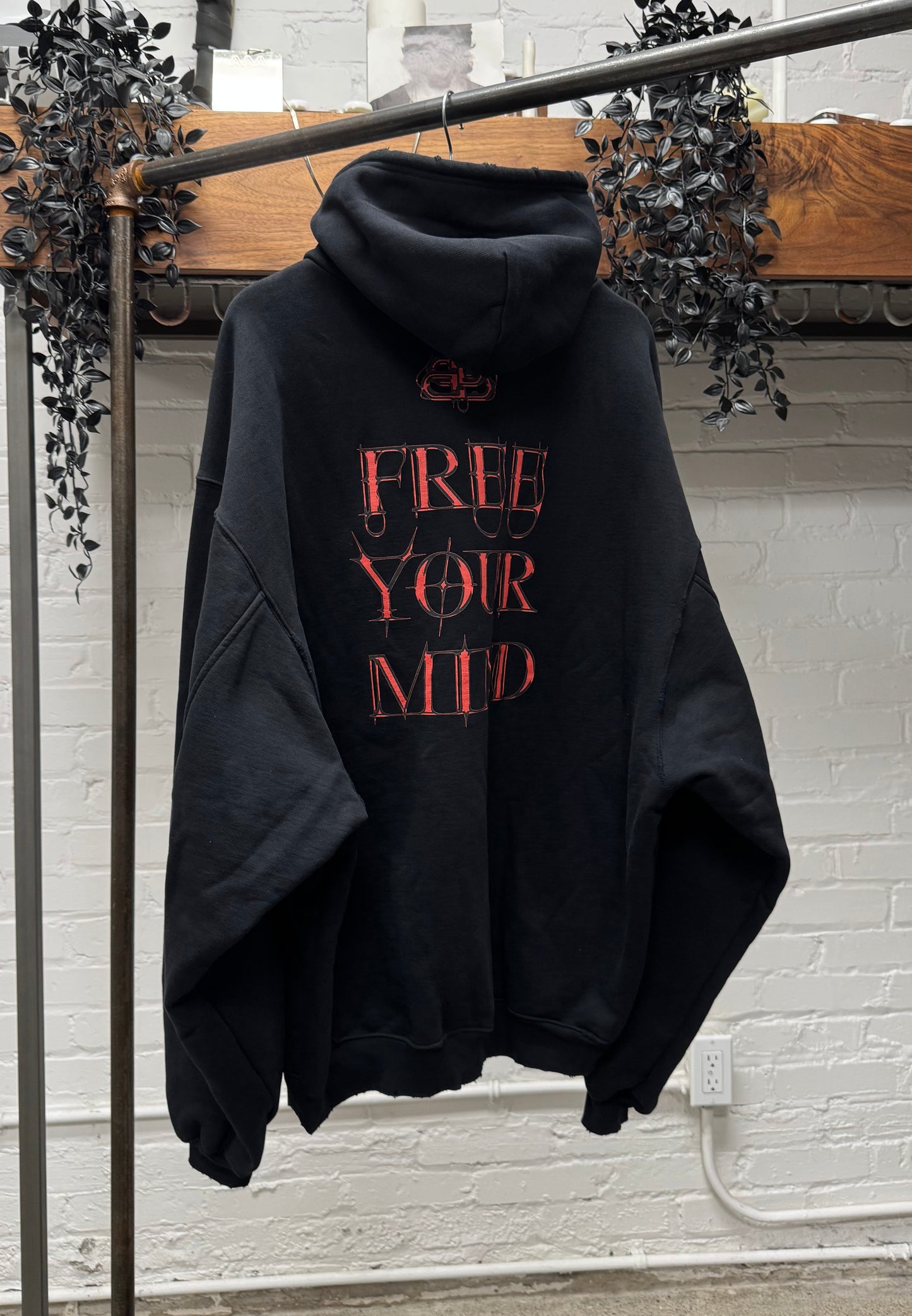 AW2020 Balenciaga ‘Free Your Mind’ Oversized Pullover Hoodie