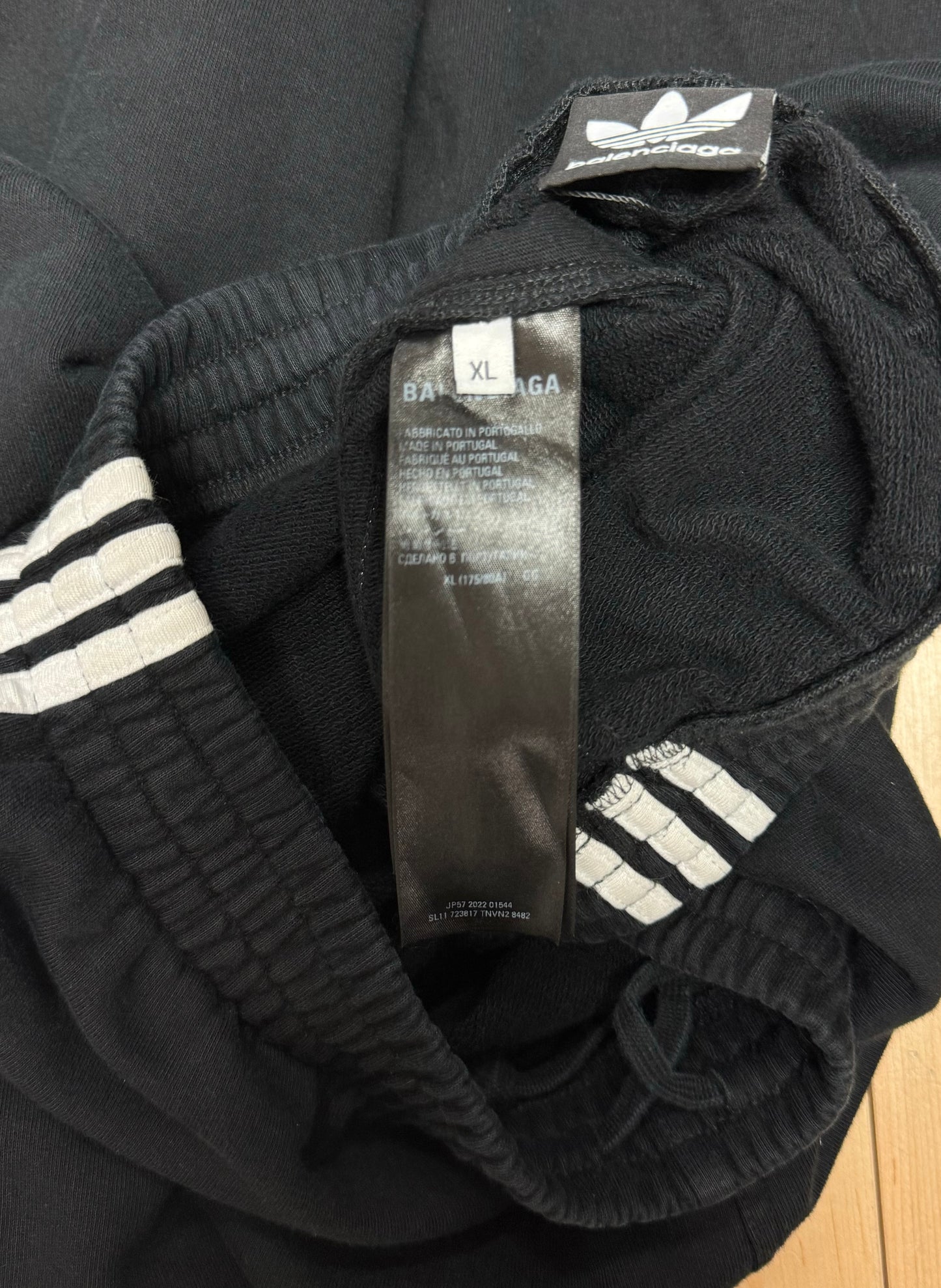 Balenciaga x Adidas Wide Leg 3 Stripe Sweatpants