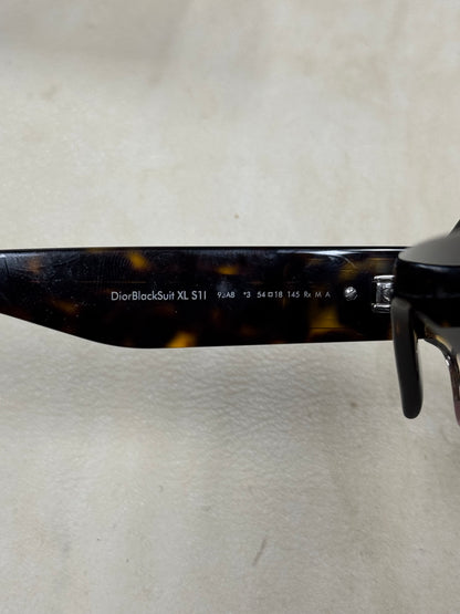 Dior ‘Blacksuit’ Monogram Lens Tortoiseshell Sunglasses