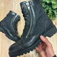 AW2012 Maison Margiela Double-Zip Leather Combat Boots