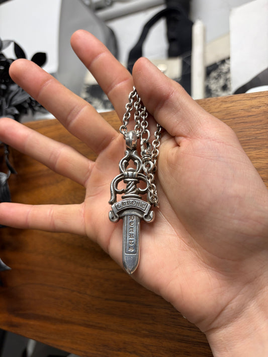 Chrome Hearts ‘XL Jumbo’ 925 Silver Dagger Pendant