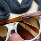 Prada Cat Eye Brown Tortoiseshell Sunglasses