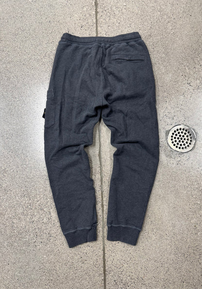 Stone Island Grey Badge Logo Sweatpants