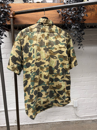 Bape x Kaws Bendy ‘1st Camo’ Short Sleeve Button Up Shirt