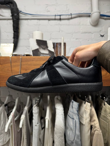 Maison Margiela G.A.T. Black Leather Low Top Sneakers