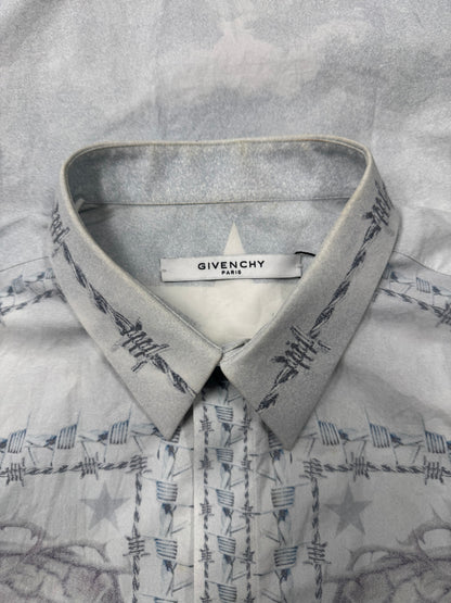 SS2016 Givenchy ‘Jesus in Thorns’ Button Up Shirt