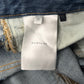 Givenchy Boro Repaired Distressed Moleskin Patched Blue Denim