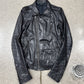 SS2015 Rick Owens ‘Stooges’ Black Calfskin Leather Biker Jacket