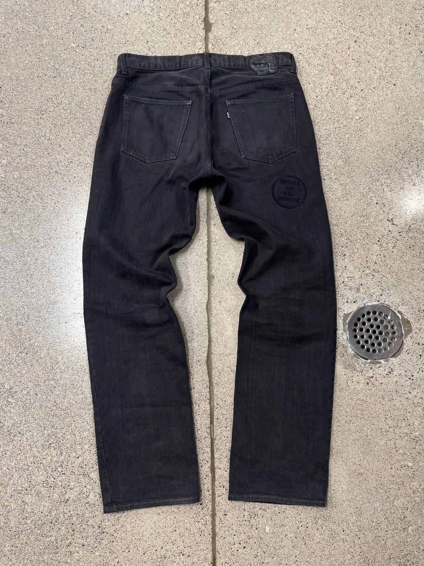 AW2004 Number (N)ine ‘Give Peace A Chance’ Patchwork Denim