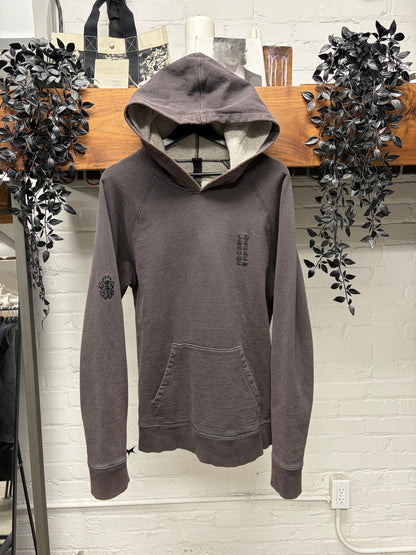 Chrome Hearts ‘Y-Not’ Grey Embroidered Logo Pullover Hoodie